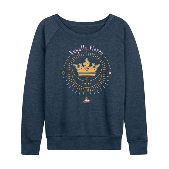 Disney Princess - Royally Fierce - Women's Lightweight French Terry Long Sleeve Shirt