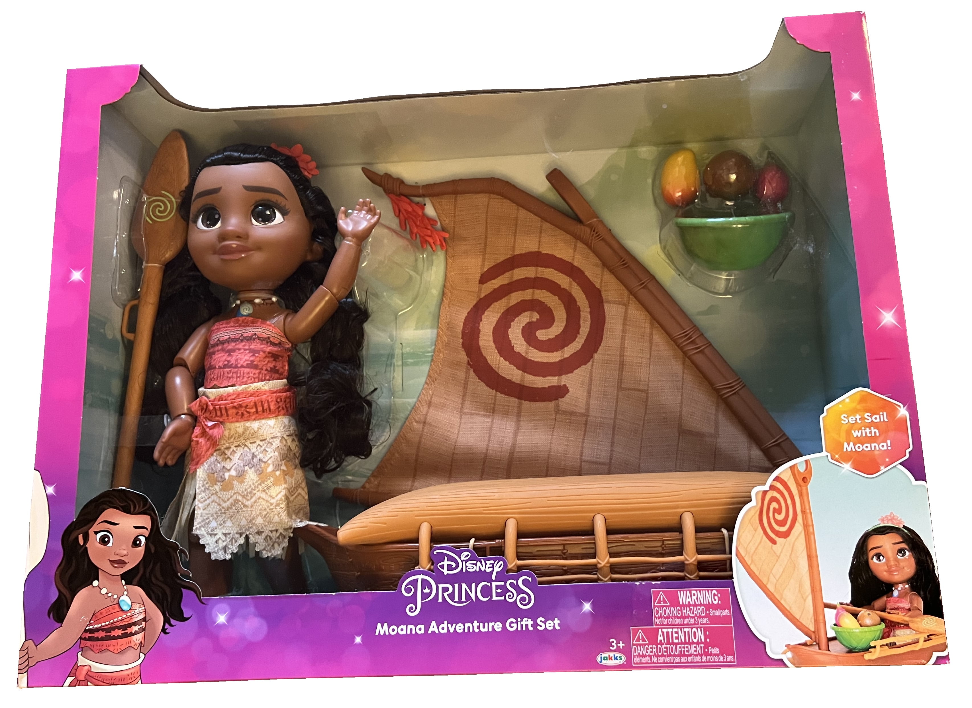 Disney Princess Sailing Adventure Gift Set Moana and Canoe