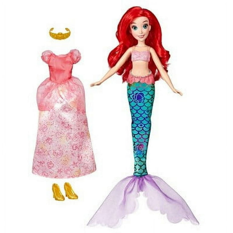 Disney's Little Mermaid Ariel Doll with Sea Styles Outfits, New in
