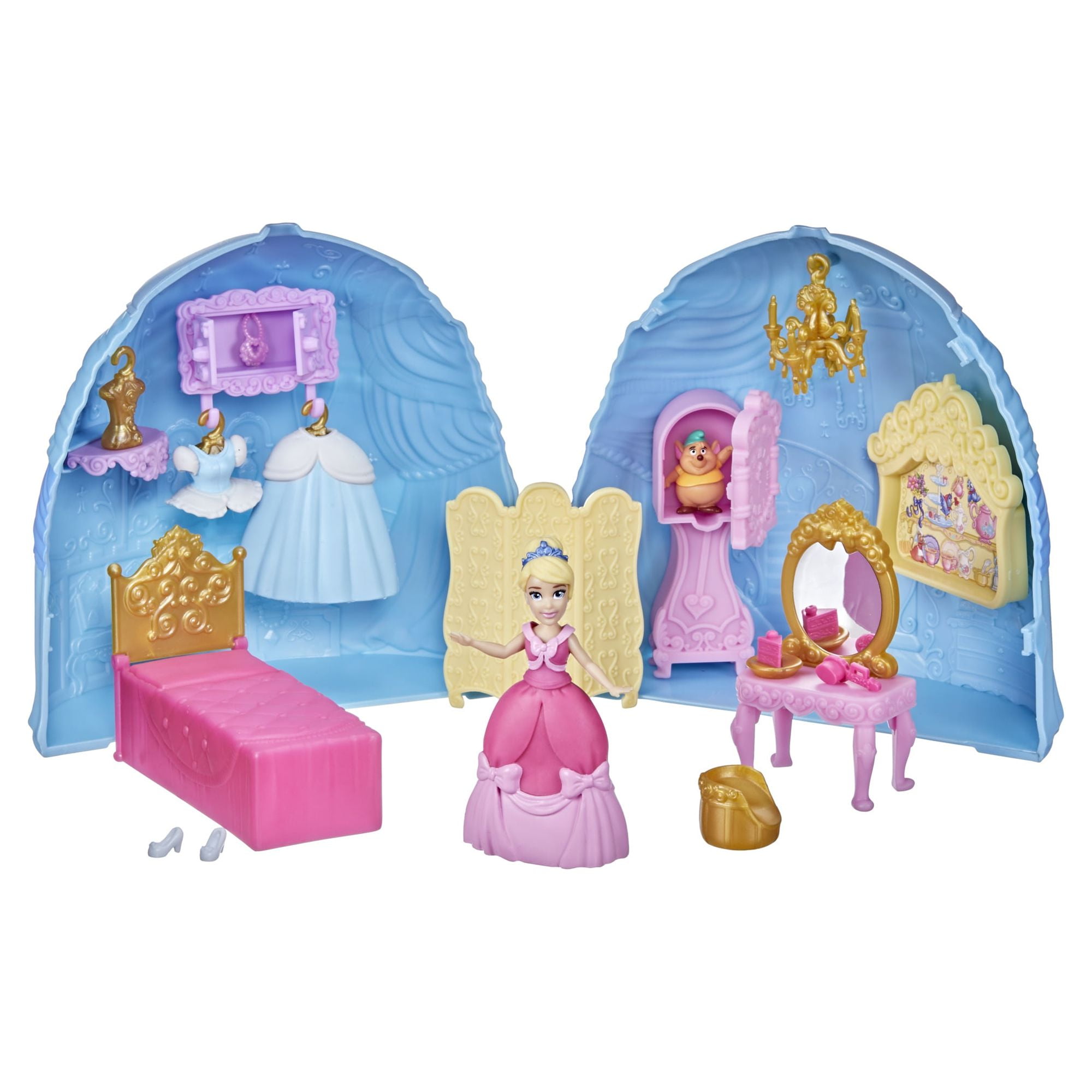 Disney Princess Secret Styles Cinderella Story Skirt, Playset with Doll ...
