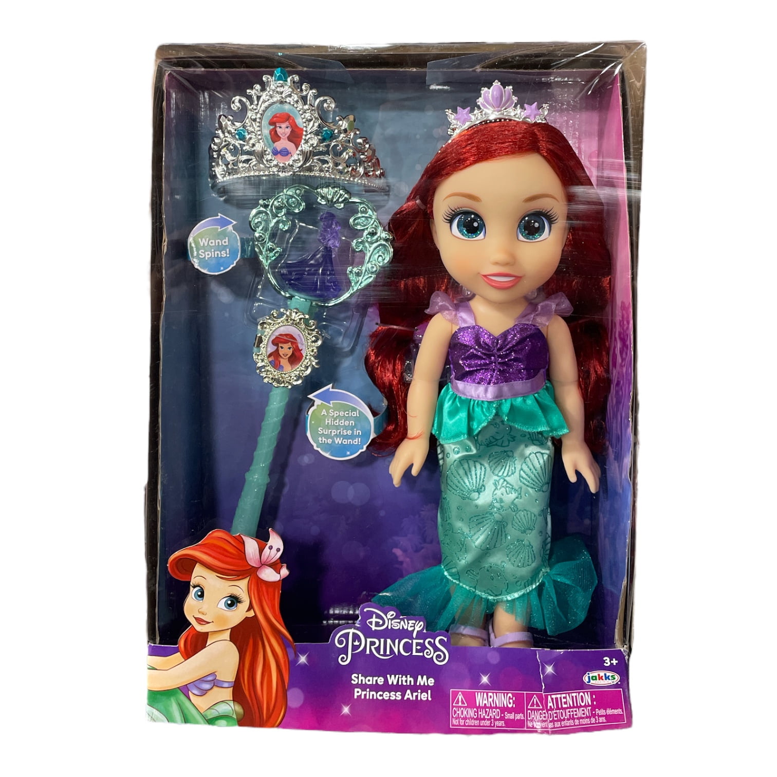 Disney Princess Share with Me Ariel Toddler Doll with Child-sized ...