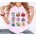 thumbnail image 1 of Disney Princess Sidekicks Book Club Shirt, Dwarfs Librarian Tee, Mushu Pascal Flounder, Disneyland Princess Reading Tour T-Shirt,Light Pink Color,Size 2XL, 1 of 1