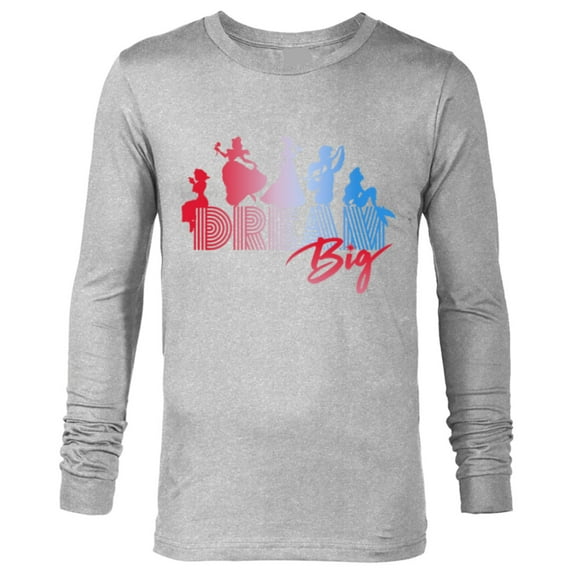 Disney Princess Silhouettes Dream Big - Long Sleeve T-Shirt for Men - Customized-Athletic Heather