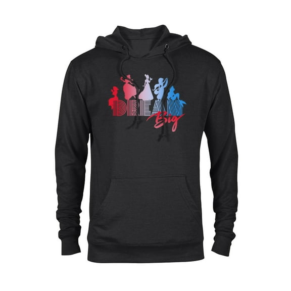 Disney Princess Silhouettes Dream Big - Pullover Hoodie for Adults - Customized-Black