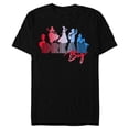 thumbnail image 1 of Disney Princess Silhouettes Dream Big - Short Sleeve Blended T-Shirt for Adults - Customized-Black, 1 of 5