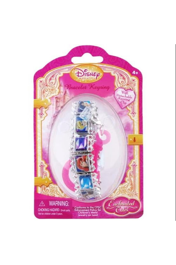 Princess Silver Bracelet Key Ring