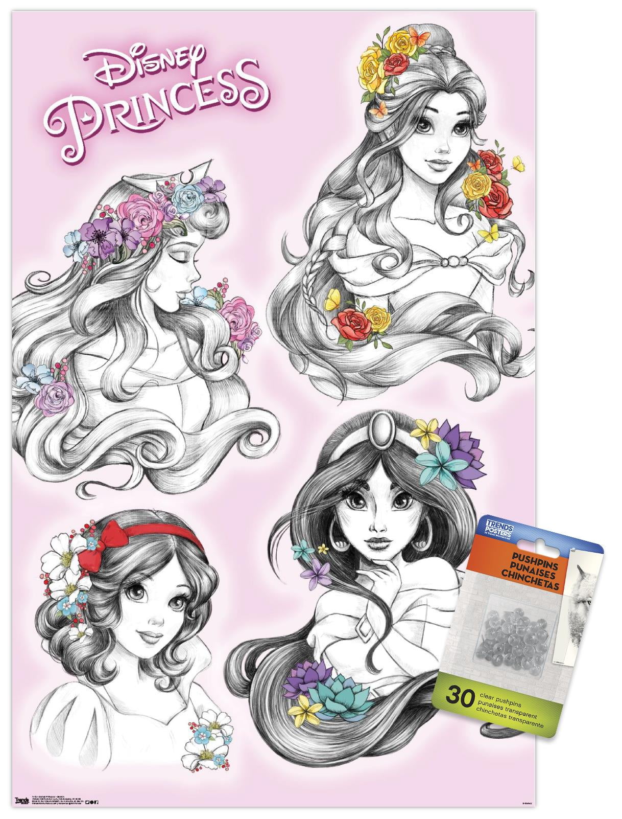 Disney Princess Learn To Write 22 Page Storybook & Magnetic Drawing Kit NEW