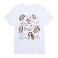 thumbnail image 1 of Disney - Princess Sketchy Grid Short Sleeve Graphic T-Shirt, 1 of 4