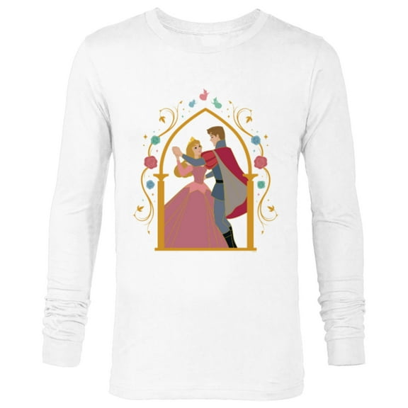 Disney Princess Sleeping Beauty 65th Anniversary Love Dance - Long Sleeve T-Shirt for Men - Customized-White