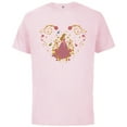 thumbnail image 1 of Disney Princess Sleeping Beauty 65th Anniversary Rose Heart - Short Sleeve Cotton T-Shirt for Adults - Customized-Soft Pink, 1 of 5