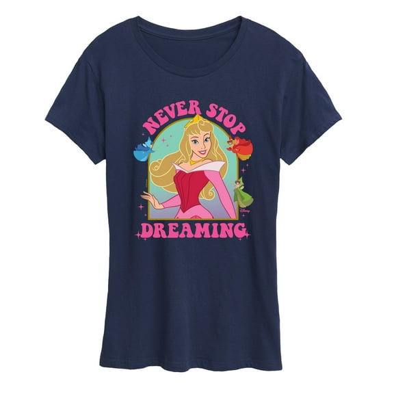 Disney Princess - Sleeping Beauty Aurora Never Stop Dreaming - Women's Short Sleeve Graphic T-Shirt