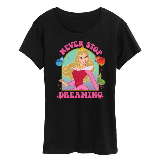 Disney Princess - Sleeping Beauty Aurora Never Stop Dreaming - Women's Short Sleeve Graphic T-Shirt