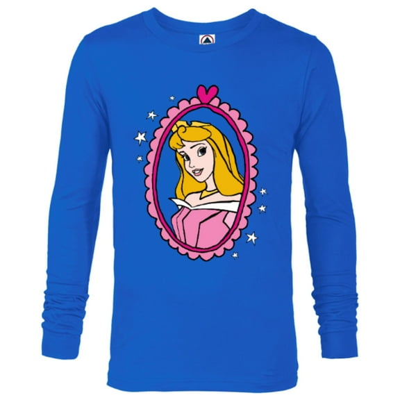 Disney Princess Sleeping Beauty Aurora Portrait T-Shirt - Long Sleeve T-Shirt for Men - Customized-Royal
