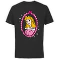 thumbnail image 1 of Disney Princess Sleeping Beauty Aurora Portrait T-Shirt - Short Sleeve Cotton T-Shirt for Adults - Customized-Black, 1 of 5