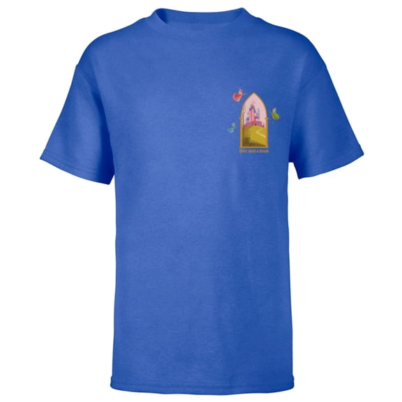 Disney Princess Sleeping Beauty Castle Once Upon a Dream - Short Sleeve T-Shirt for Kids - Customized-Royal