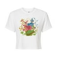 thumbnail image 1 of Disney Princess - Sleeping Beauty - Flora Fauna And Merryweather - Junior's Cropped T-Shirt, 1 of 4