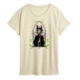 thumbnail image 1 of Disney Princess - Sleeping Beauty Floral Maleficent -  Women's Short Sleeve Graphic T-Shirt, 1 of 5