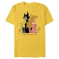 thumbnail image 1 of Disney Princess Sleeping Beauty Maleficent Rose Among Thorns - Short Sleeve Blended T-Shirt for Adults - Customized-Yellow, 1 of 5