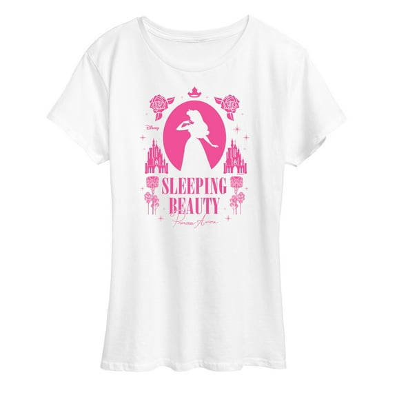 Disney Princess - Sleeping Beauty Silhouette - Women's Short Sleeve Graphic T-Shirt