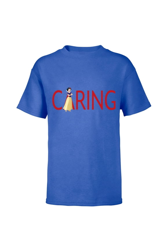 Princess Snow White Caring - Short Sleeve T-Shirt for Kids - Customized-Royal