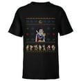 thumbnail image 1 of Disney Princess Snow White Christmas Sweater - Short Sleeve T-Shirt for Kids - Customized-Black, 1 of 5