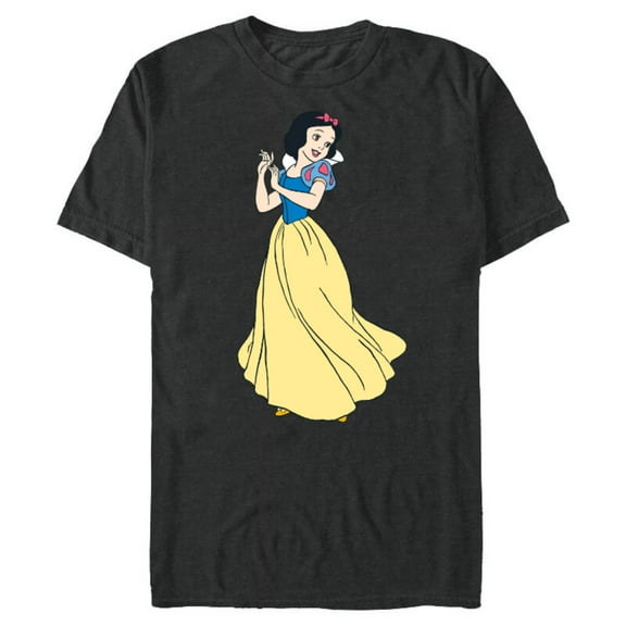 Disney Princess Snow White Classic T-Shirt- Short Sleeve Blended T-Shirt for Adults - Customized-Dark Heather