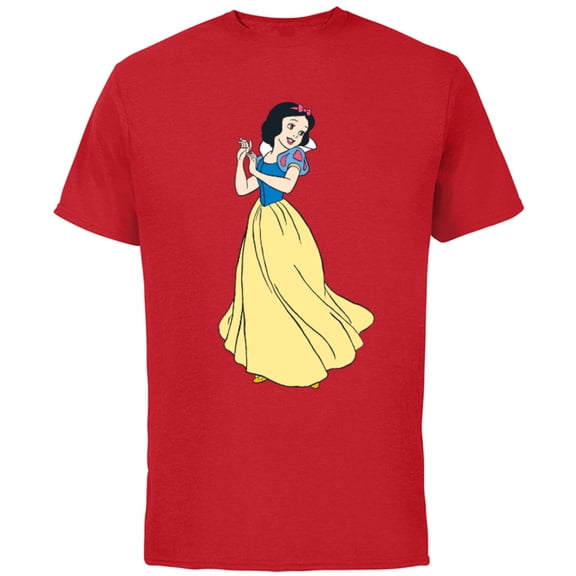 Disney Princess Snow White Classic T-Shirt - Short Sleeve Cotton T-Shirt for Adults - Customized-Red