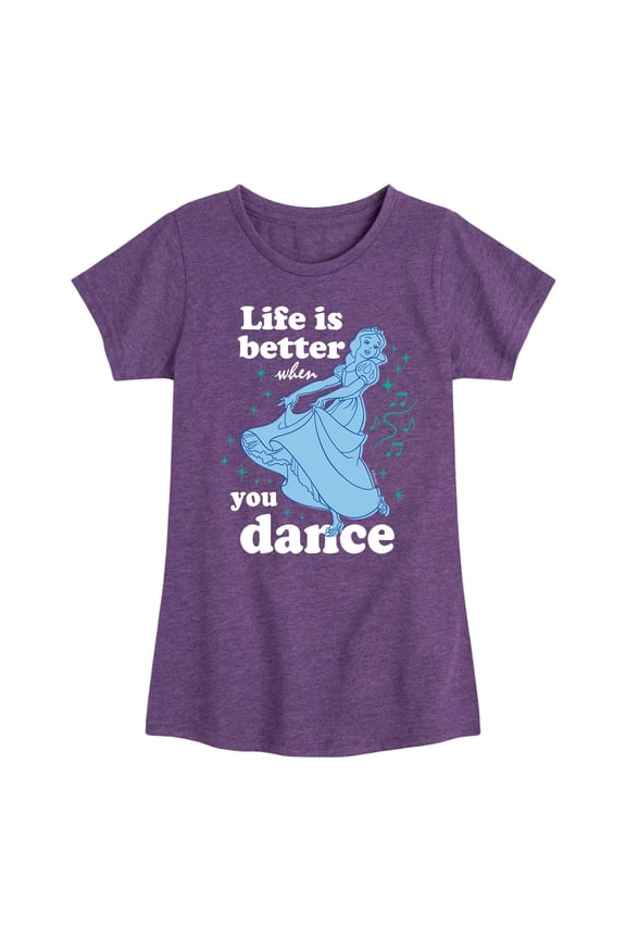 - Snow White Dance - Toddler And Youth Girls Short Sleeve Graphic T-Shirt