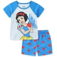 thumbnail image 1 of Disney Princess Snow White Girls Short Sleeve T-Shirt and French Terry Shorts Set (Girls), 2 Piece Set, Sizes 2T-6X, 1 of 7