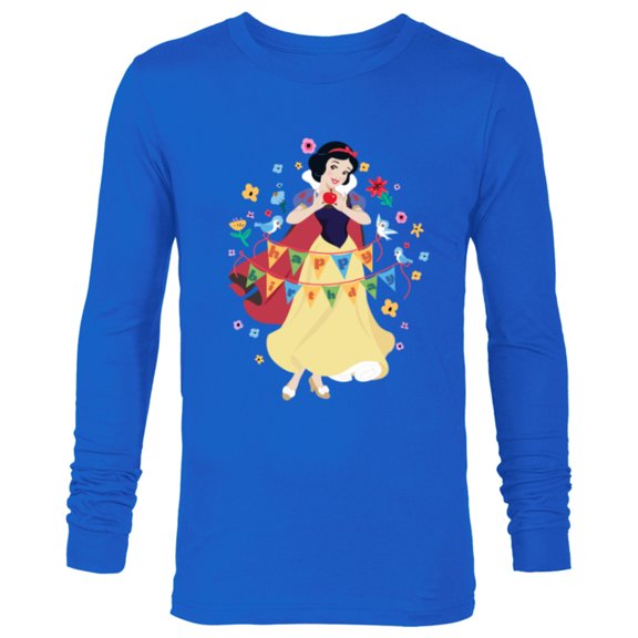 Disney Princess Snow White Happy Birthday - Long Sleeve T-Shirt for Men - Customized-Navy
