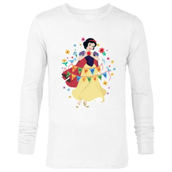 Disney Princess Snow White Happy Birthday - Long Sleeve T-Shirt for Men - Customized-White