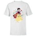 thumbnail image 1 of Disney Princess Snow White Happy Birthday - Short Sleeve T-Shirt for Kids - Customized-White, 1 of 5