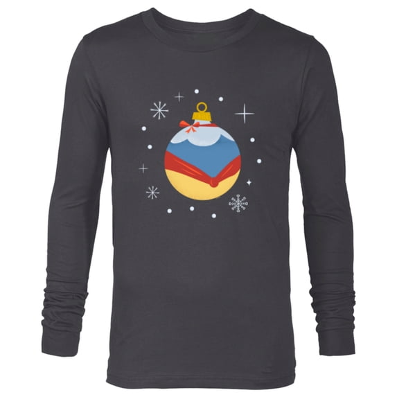 Disney Princess Snow White Holiday Christmas Ornament - Long Sleeve T-Shirt for Men - Customized-Charcoal Heather