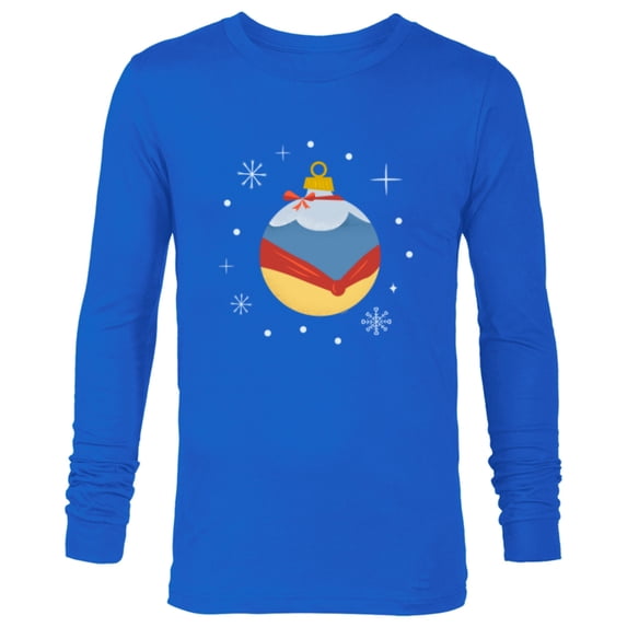 Disney Princess Snow White Holiday Christmas Ornament - Long Sleeve T-Shirt for Men - Customized-Navy