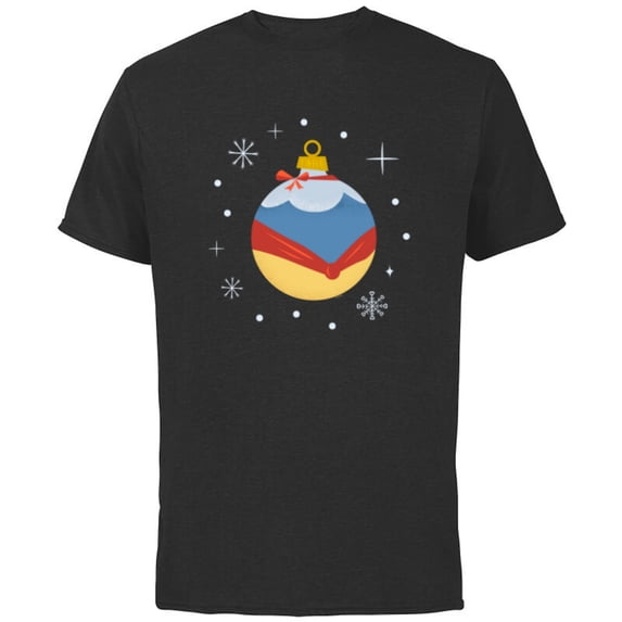 Disney Princess Snow White Holiday Christmas Ornament - Short Sleeve Cotton T-Shirt for Adults - Customized-Black