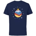thumbnail image 1 of Disney Princess Snow White Holiday Christmas Ornament - Short Sleeve Cotton T-Shirt for Adults - Customized-Navy, 1 of 5