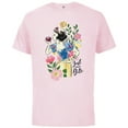 thumbnail image 1 of Disney Princess Snow White Just One Bite Floral - Short Sleeve Cotton T-Shirt for Adults - Customized-Soft Pink, 1 of 5