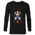 thumbnail image 1 of Disney Princess Snow White Modern Art Deco Style - Long Sleeve T-Shirt for Men - Customized-Black, 1 of 5