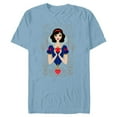 thumbnail image 1 of Disney Princess Snow White Modern Art Deco Style - Short Sleeve Blended T-Shirt for Adults - Customized-Ocean Blue, 1 of 5