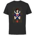 thumbnail image 1 of Disney Princess Snow White Modern Art Deco Style - Short Sleeve Cotton T-Shirt for Adults - Customized-Black, 1 of 5