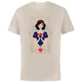 thumbnail image 1 of Disney Princess Snow White Modern Art Deco Style - Short Sleeve Cotton T-Shirt for Adults - Customized-Natural, 1 of 5