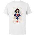 thumbnail image 1 of Disney Princess Snow White Modern Art Deco Style - Short Sleeve Cotton T-Shirt for Adults - Customized-White, 1 of 5