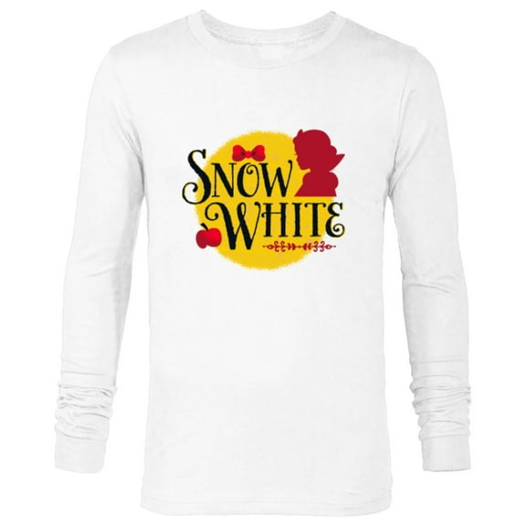 Disney Princess Snow White Name and Silhouette - Long Sleeve T-Shirt for Men - Customized-White