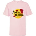 thumbnail image 1 of Disney Princess Snow White Name and Silhouette - Short Sleeve T-Shirt for Kids - Customized-Soft Pink, 1 of 5