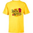 thumbnail image 1 of Disney Princess Snow White Name and Silhouette - Short Sleeve T-Shirt for Kids - Customized-Yellow, 1 of 5