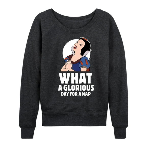 Disney Princess - Snow White Nap - Women's Lightweight French Terry Long Sleeve Shirt