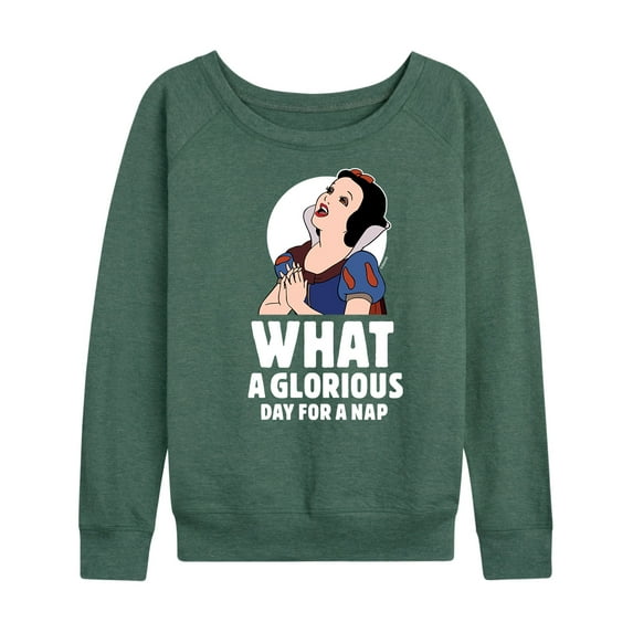 Disney Princess - Snow White Nap - Women's Lightweight French Terry Long Sleeve Shirt