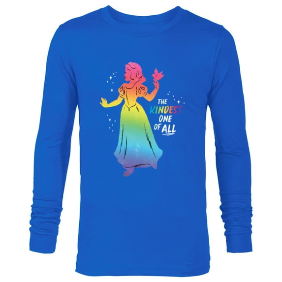 Disney Princess Snow White Rainbow The Kindest One of All- Long Sleeve T-Shirt for Men - Customized-Navy