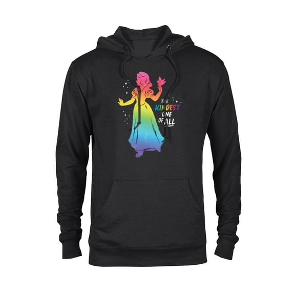 Disney Princess Snow White Rainbow The Kindest One of All- Pullover Hoodie for Adults - Customized-Black