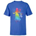 thumbnail image 1 of Disney Princess Snow White Rainbow The Kindest One of All- Short Sleeve T-Shirt for Kids - Customized-Royal, 1 of 5